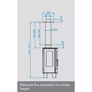 ACR Neo 3F Balanced Flue Natural Gas Stove