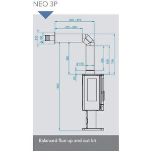 ACR Neo 3P Balanced Flue LPG Gas Stove