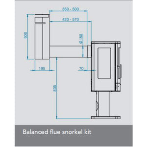 ACR Neo 3P Balanced Flue Natural Gas Stove