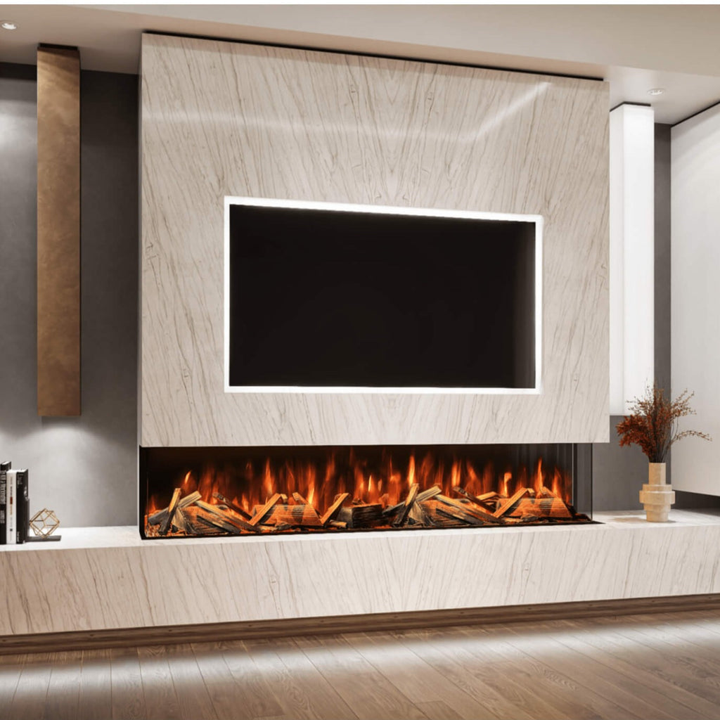 Advance 2000 Panoramic HD 3 Sided Electric Fire with Alexa