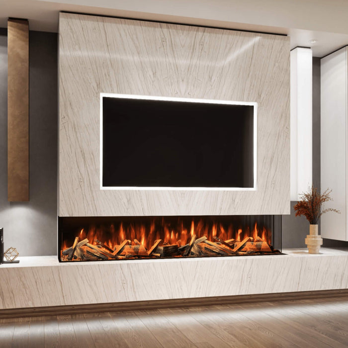 Advance 1800 Panoramic HD 3 Sided Electric Fire with Alexa