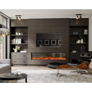 Henley Aurora 1500 3-Sided Electric Fire 60 Inch with 3D Flame Technology