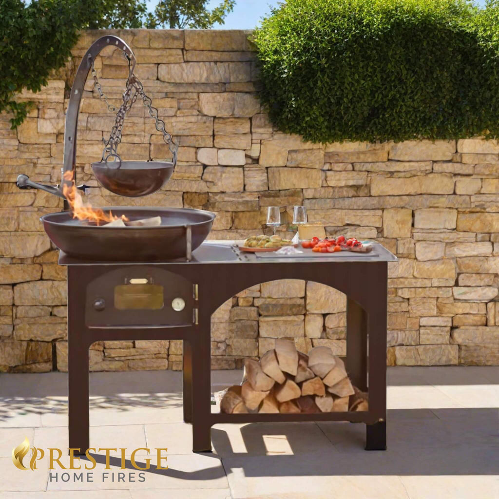 Complete Outdoor Kitchen with Log Store