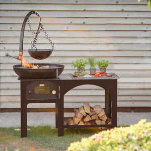 Complete Outdoor Kitchen with Log Store