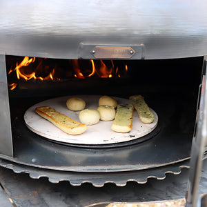 Complete Outdoor Kitchen with Dome Oven and Log Store