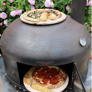 Complete Outdoor Kitchen with Dome Oven and Log Store