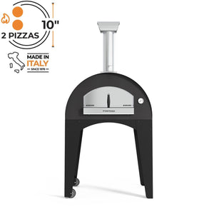 Fontana Lorenzo Pearl Wood Pizza Oven with Trolley