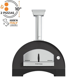 Fontana Lorenzo Pearl Wood Pizza Oven with Trolley