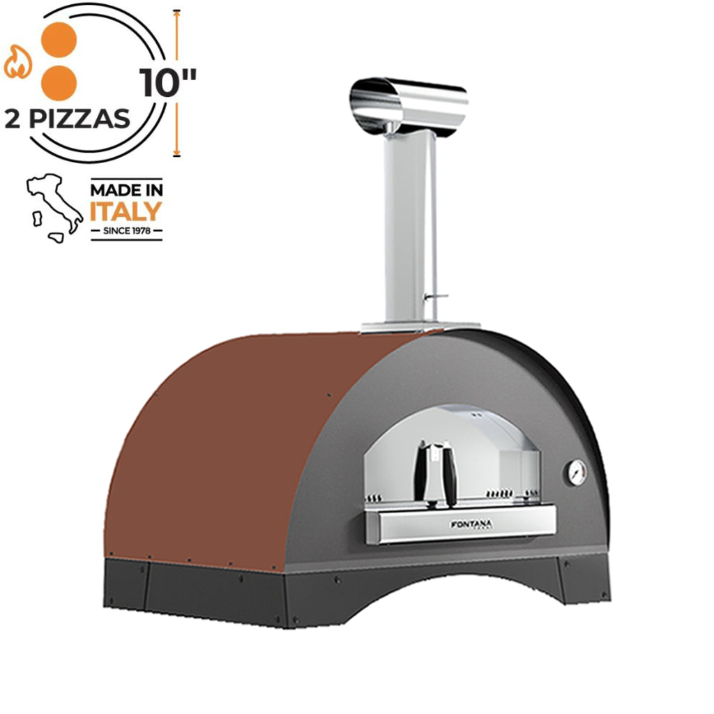 Fontana Lorenzo Rosso Wood Pizza Oven