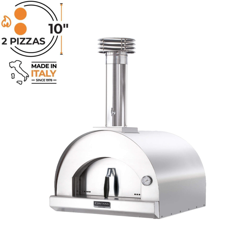 Fontana Margherita Wood Pizza Oven Stainless Steel