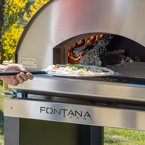 Fontana Mangiafuoco Wood Pizza Oven in Rosso Red