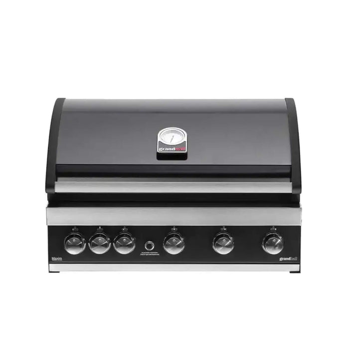 Grandhall Maxim G5 Built-In Grill with Five Burners - Stainless Steel Black