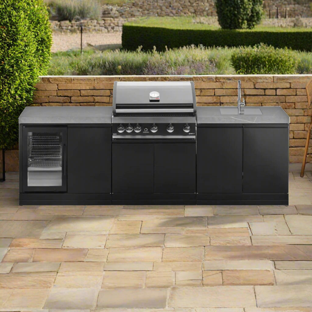 Grandpro 262 Outdoor Kitchen & Maxim G5 Gas BBQ With Fridge and Sink