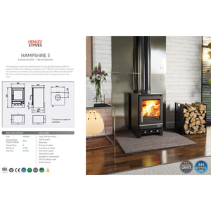 Henley Stoves Hampshire 5 Eco Multi Fuel Stove 5kw