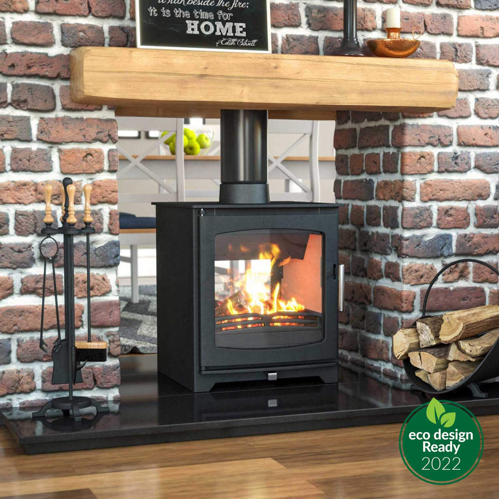 Henley Stoves Hazelwood Double Sided Eco Wood Burning Stove 6.5kw