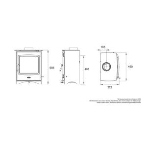 Henley Stoves Lincoln Eco Multi Fuel Stove 5kw