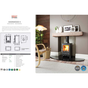 Henley Stoves Sherwood 5 Log Store Eco Multi Fuel Stove 5kw