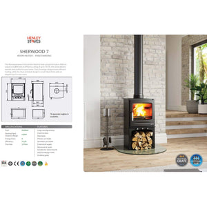 Henley Stoves Sherwood 7 Log Store Eco Multi Fuel Stove 7kw