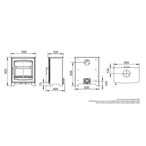 Henley Stoves Willow Eco Multi Fuel Stove 6.7kw