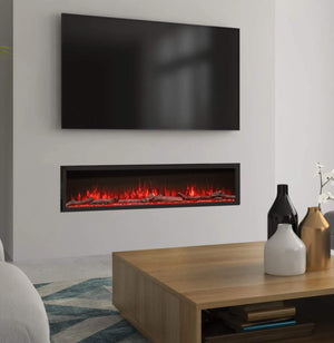 Luvelle 50 Inch Panoramic Slimline HD 3 Sided Electric Fire