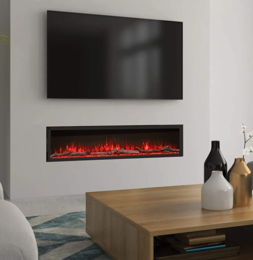 Luvelle 60 Inch Panoramic Slimline HD 3 Sided Electric Fire