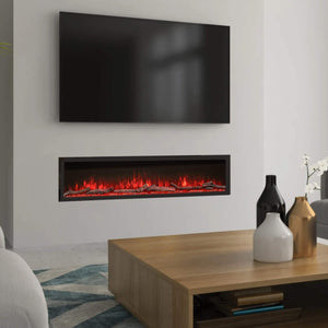 Luvelle 80 Inch Panoramic Slimline HD 3 Sided Electric Fire