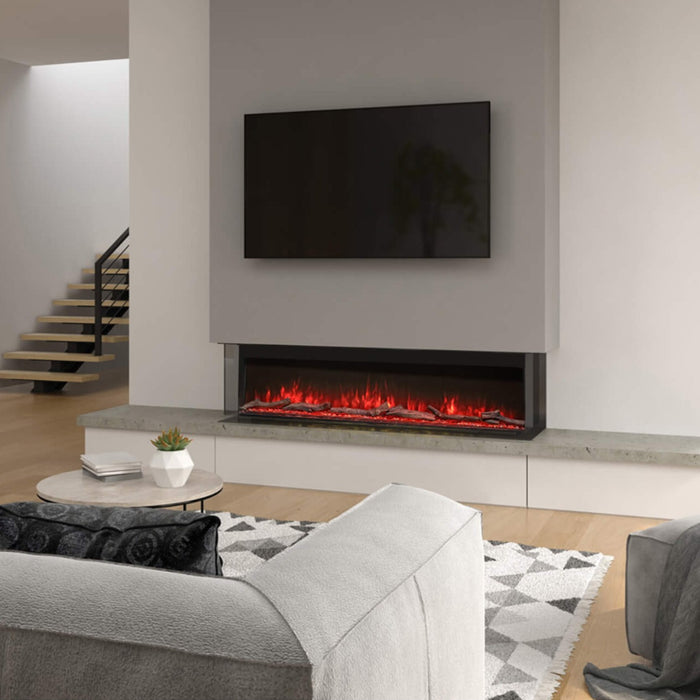 Luvelle 80 Inch Panoramic Slimline HD 3 Sided Electric Fire