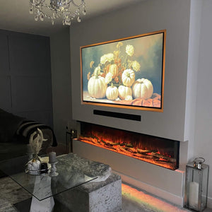 Luvelle 71 Inch Panoramic Slimline HD 3 Sided Electric Fire