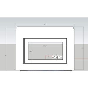 Prestige MW1 1800 Pre Built Media Wall Fireplace