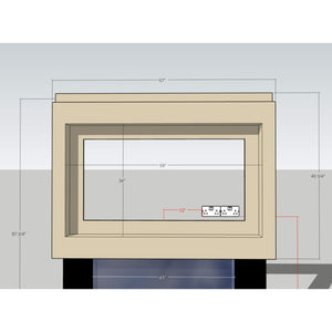 Prestige MW3 1800 Pre Built Media Wall Fireplace