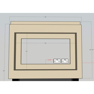 Prestige MW6 1500 Pre Built Media Wall Fireplace