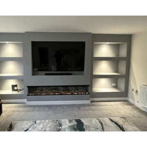 Prestige Lumina 50 Inch 3D Panoramic HD 3 Sided Electric Fire