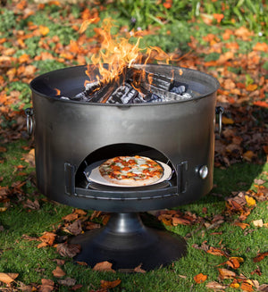 Pete’s Oven 70 Fire Pit with Swing Arm BBQ Rack