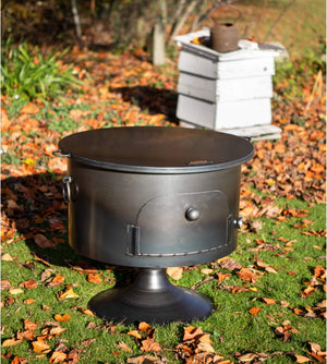 Pete’s Oven 70 Fire Pit with Swing Arm BBQ Rack