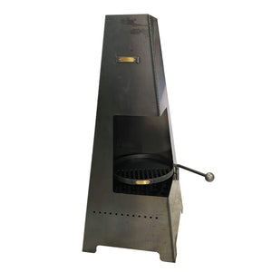 Piazza Chiminea with Swing Arm BBQ Rack