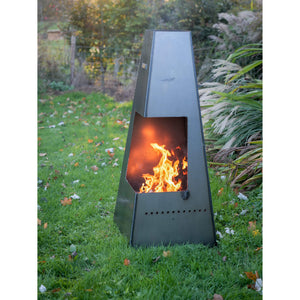 Piazza Chiminea with Swing Arm BBQ Rack