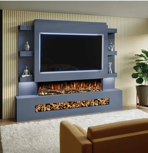 Prestige MW15 2410 Pre Built Media Wall Fireplace