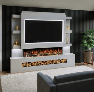 Prestige MW15 2410 Pre Built Media Wall Fireplace