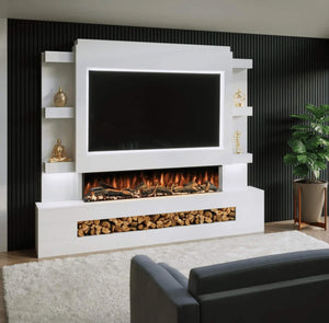 Prestige MW15 2410 Pre Built Media Wall Fireplace