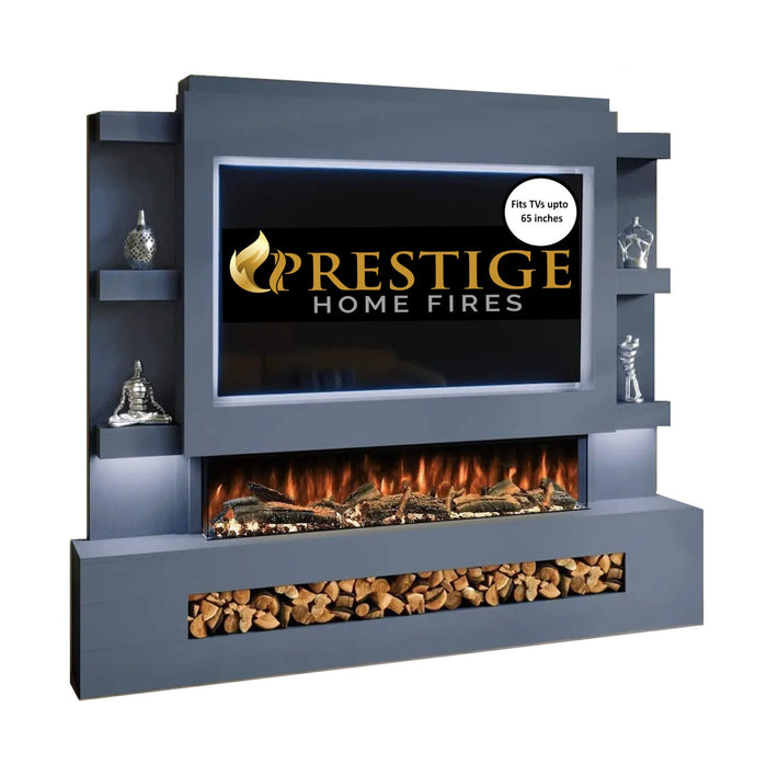 Prestige MW15 2410 Pre Built Media Wall Fireplace