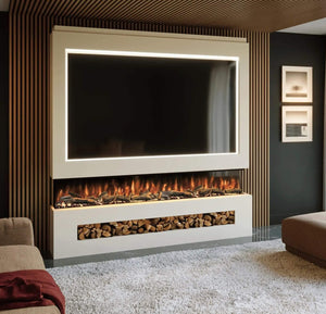 Prestige MW16 2100 Pre Built Media Wall Fireplace