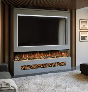 Prestige MW16 2100 Pre Built Media Wall Fireplace