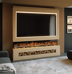 Prestige MW16 2100 Pre Built Media Wall Fireplace