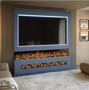 Prestige MW16 2100 Pre Built Media Wall Fireplace