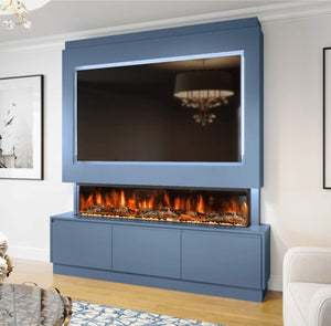 Prestige MW21 1800 Pre Built Media Wall Fireplace Including Storage