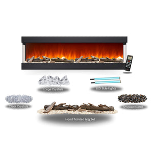 Evolution Spectrum Series Panoramic HD+ 82 Inch 3 Sided Fire