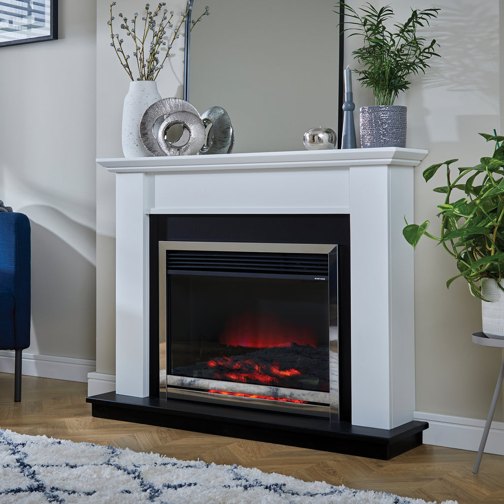 Suncrest Antigua Electric Fireplace Suite