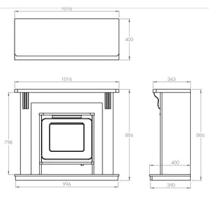 Suncrest Ashby Stove Fireplace Suite