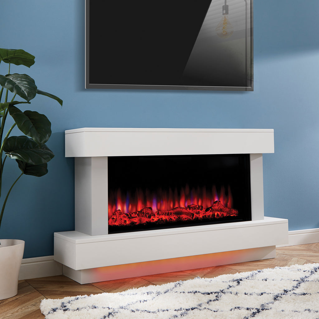 Suncrest Bourne Electric Fireplace Suite