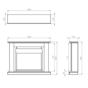 Suncrest Horley Electric Fireplace Suite